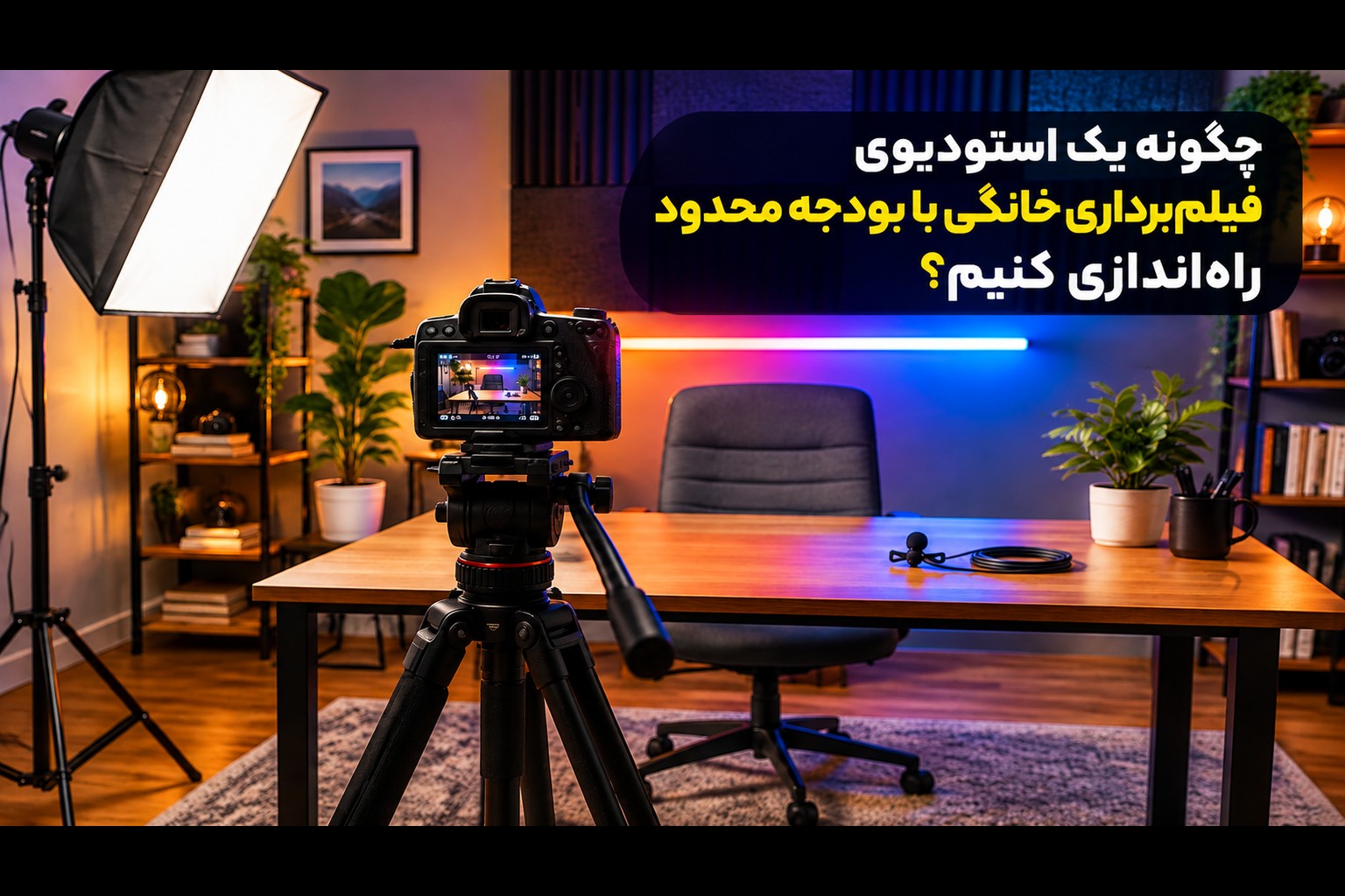 چگونه یک استودیوی فیلم‌برداری خانگی